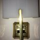 Pair of vintage 1950 brass wall light  perspex