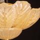 Set of 2 Dubai, Murano Glass Gold Flush Mount, 1970s