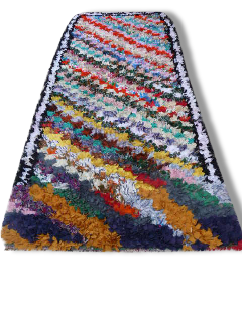 Carpet Boucherouite 200 x 95 cm