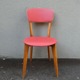 old vintage red chair