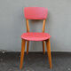 old vintage red chair