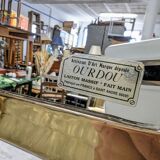 Urdu mirror in solid brass