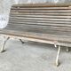 Garden bench - cast iron base and wooden slats