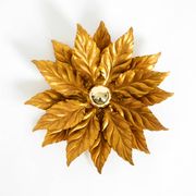 Rare large gold-plated Hans Kögl Florentine-style ceiling or wall lamp from