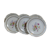 Assiettes de table anciennes en porcelaine estampillé C.N.P