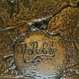 Ceramic coffee table signed Capron style