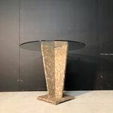 Side table / piece of sofa in marble 80s