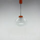 Mid-century plastic and glass pendant, czechoslovakia