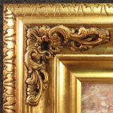 Painting signed in the impressionist style from 20th century