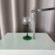 Set of 6 Vintage Luminarc France Green Stem Wine Glasses | French Glassware