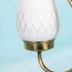 1950s Swedish mid-century suspension, vintage opaline lamp.