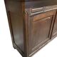 Vintage XL display cabinet in dark wood / wardrobe
