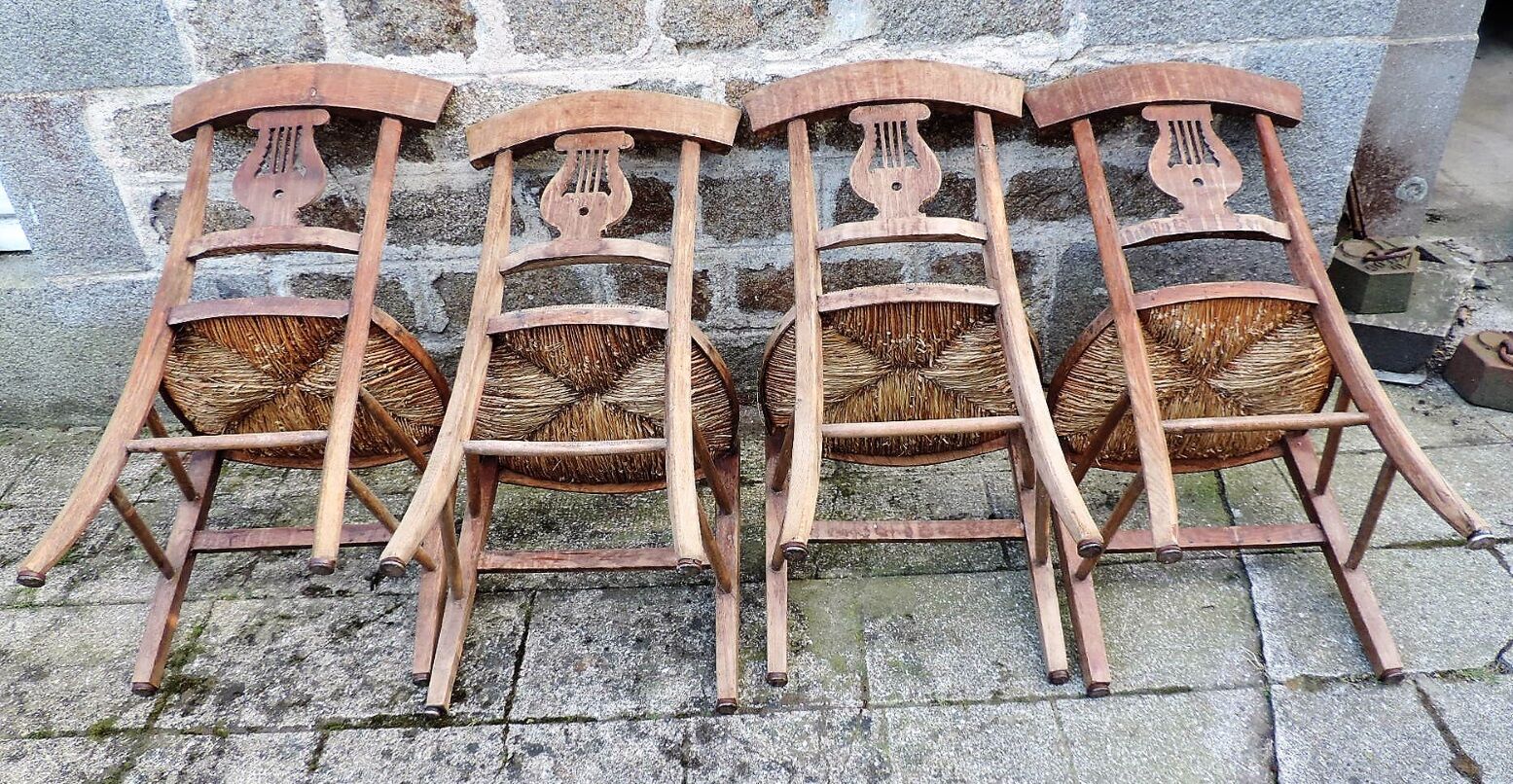 Set of four chairs old