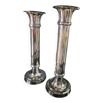 Pair of silver candlesticks