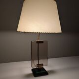 Lampe de table Att. Pietro Chiesa pour Fontana Arte en verre et laiton