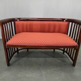 Josef Hoffmann Art Deco Beech Sofa, Vienna Secession, 1920s