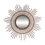 Mirror rattan Sun. 70 cm. 60 years.