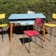 Ensemble en formica des années 50-60