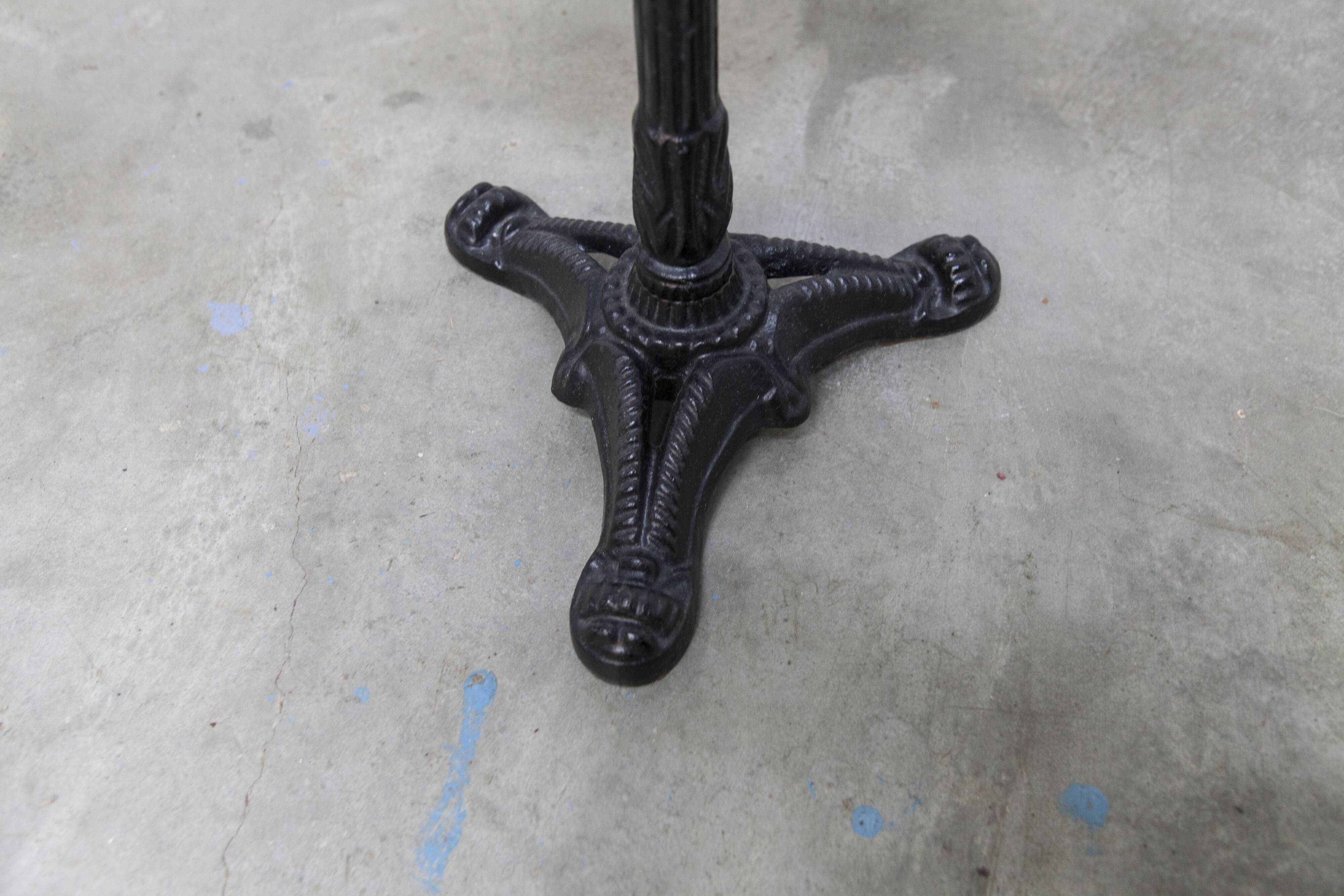 Marble and cast iron plant stand, 1960s, D30