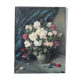 Huile sur toile bouquet de roses nature morte