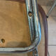 Set of 2 brown faux leather chairs – 1970s – vintage