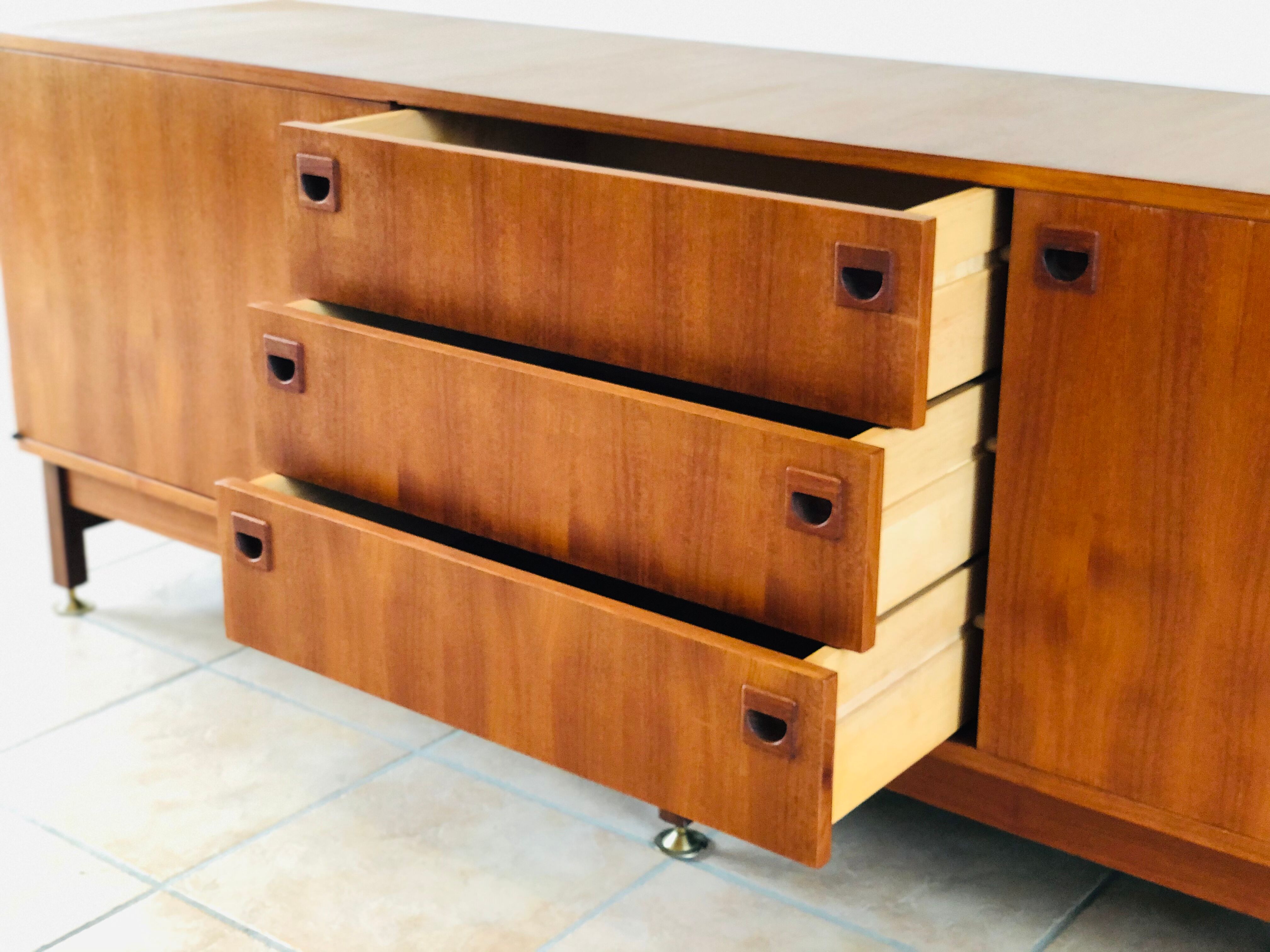 Teak enfilade by André Monpoix 1960