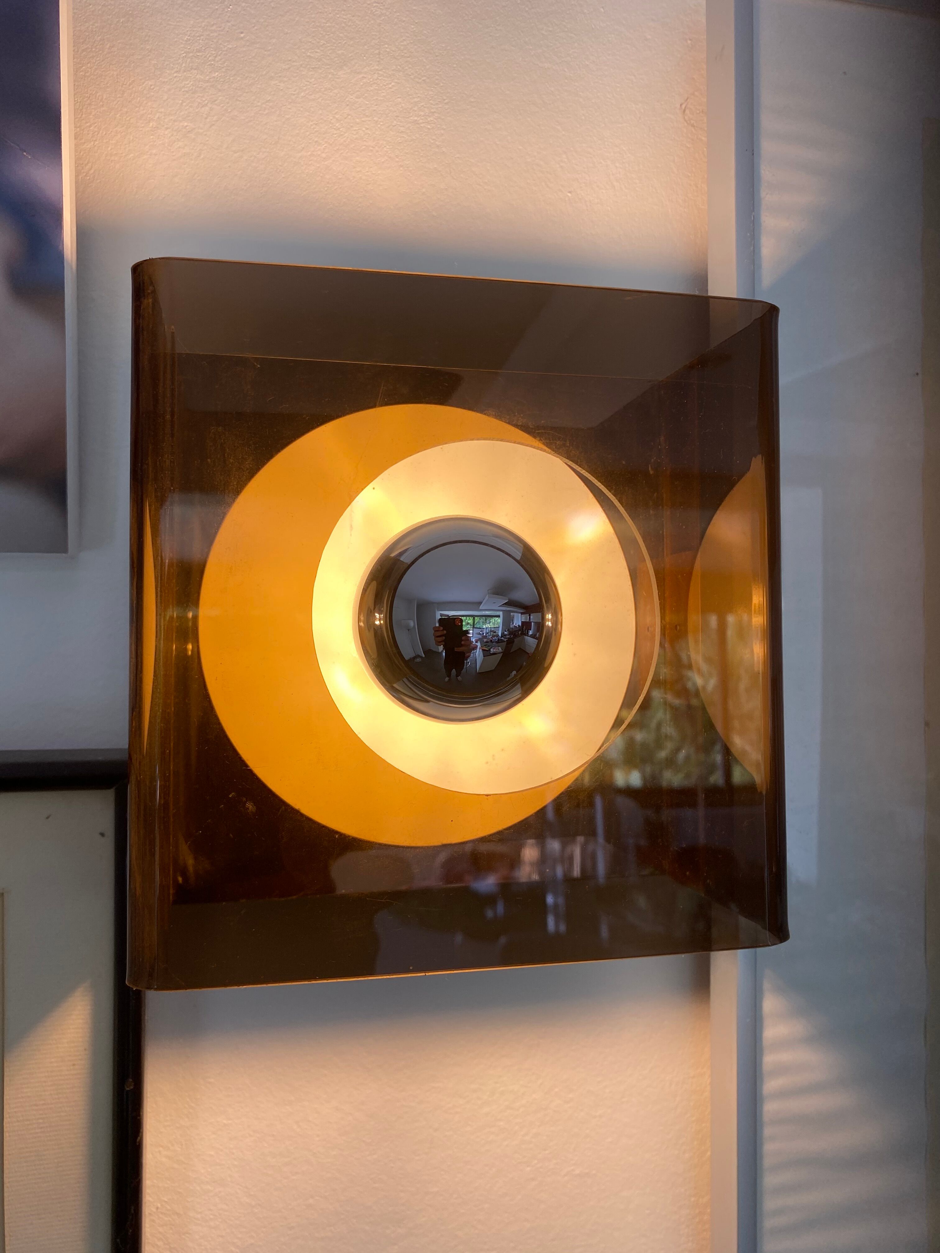 Pair of "Disco" sconces by Jocelyne Trocmé for Oxar, France 1970