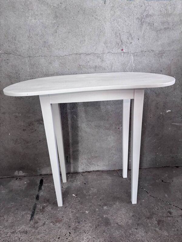Ravissante console haricot blanc