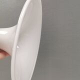 Mandarin hanging lamp made in opal white hand-crafted and mouth-blown glass