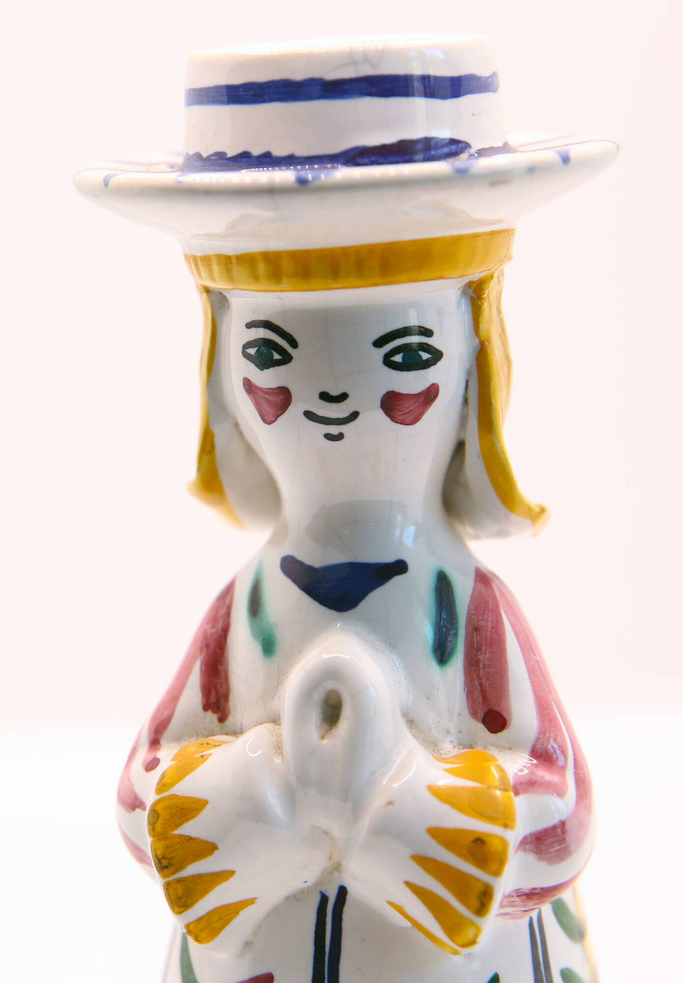 Angel slip candle holder from Secla Portugal