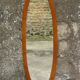 Oval wall mirror 120 x 42 cm