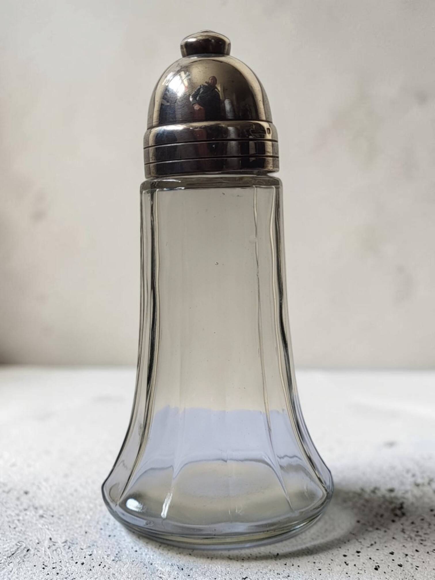 Silver-plated metal shaker by Christofle