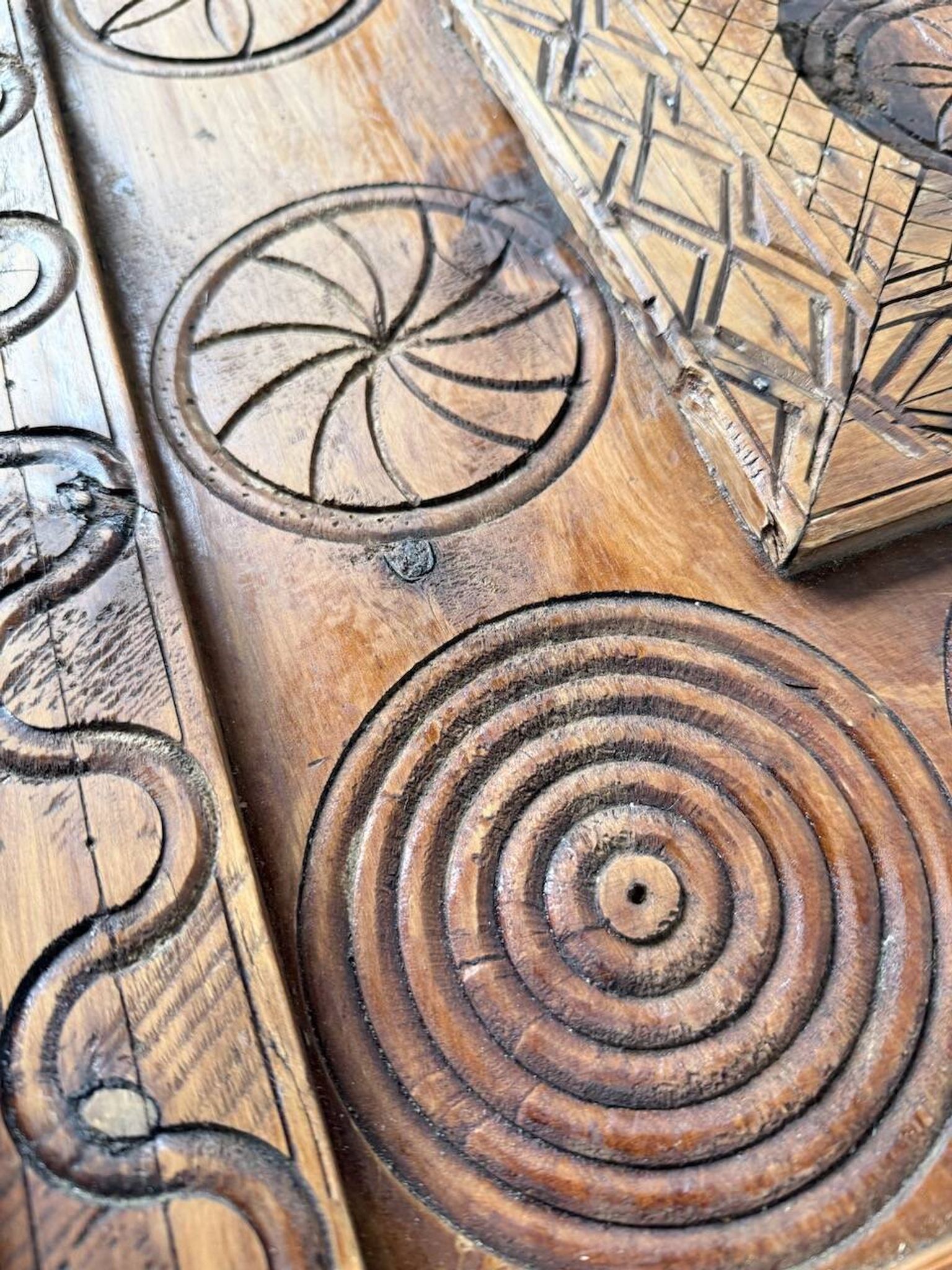 Savoyard folk art coffee table