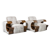 Paire de fauteuils art déco