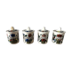 Set de 4 pots à épices en faïence