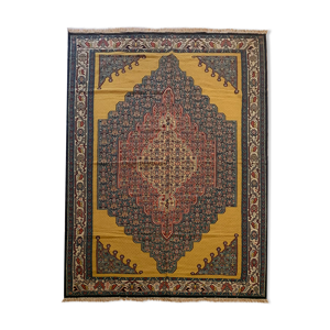 tapis kilim persan jaune