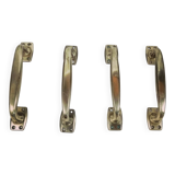 Set of 4 vintage bronze door handles.