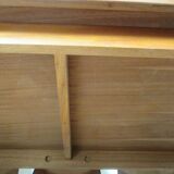70's chrome teak table