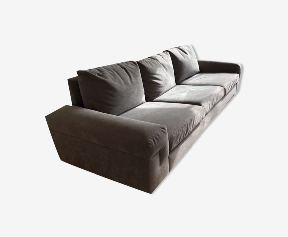 Sofa alcantara gray 3 places | Selency