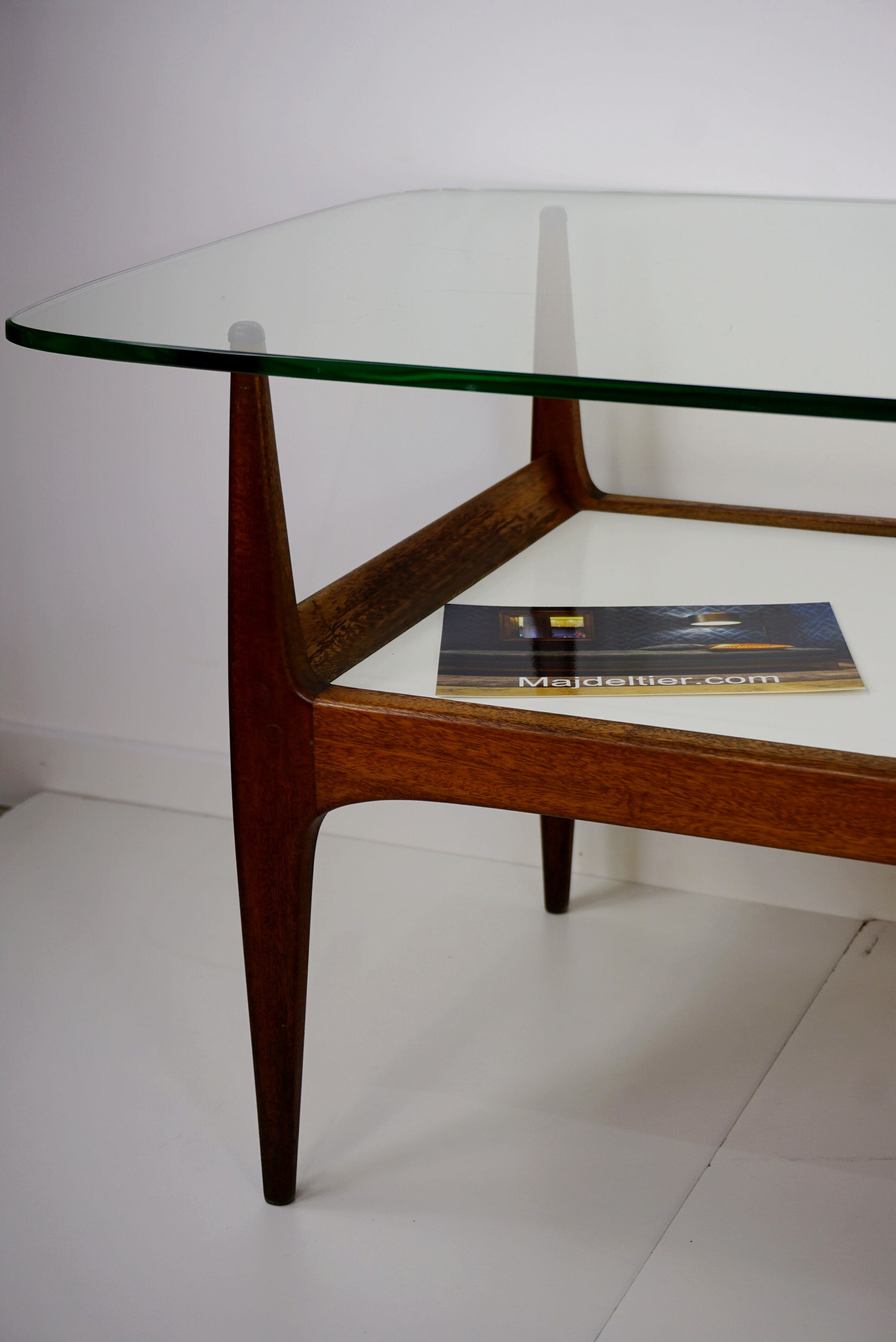 1960s teak coffee table designed by Jos De Mey