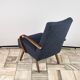 Fauteuil vintage conçu par Jindrich Halabala, années 1950, Tchécoslovaquie