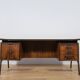 Large Mid-Century Freestanding Rosewood Desk, Denmark, 1960s