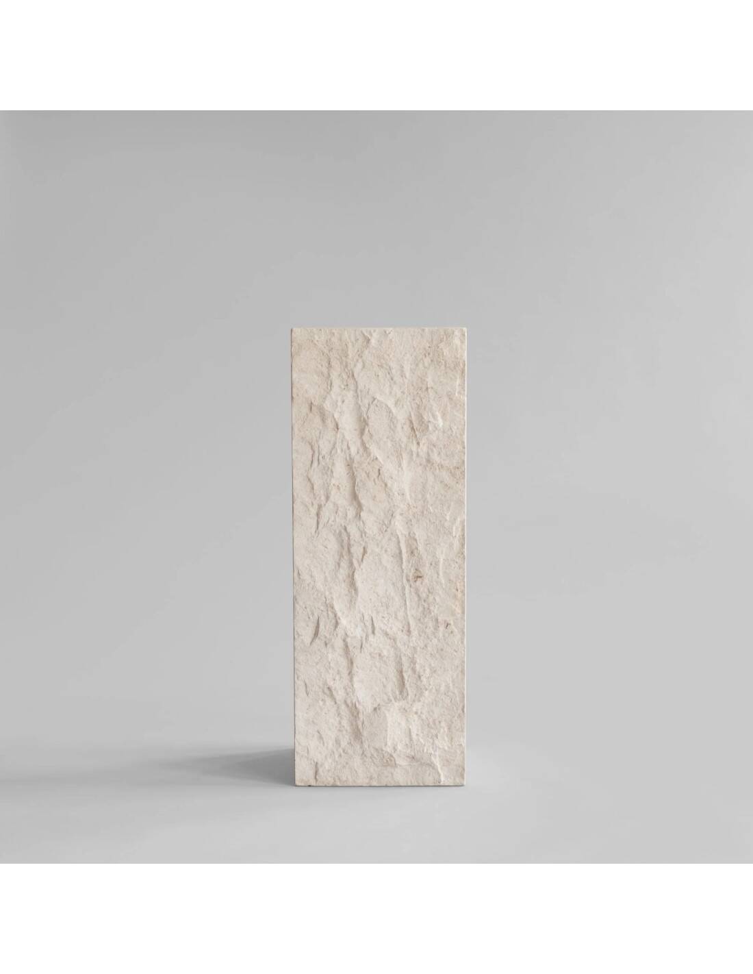 Column, limestone sheath, contemporary work.