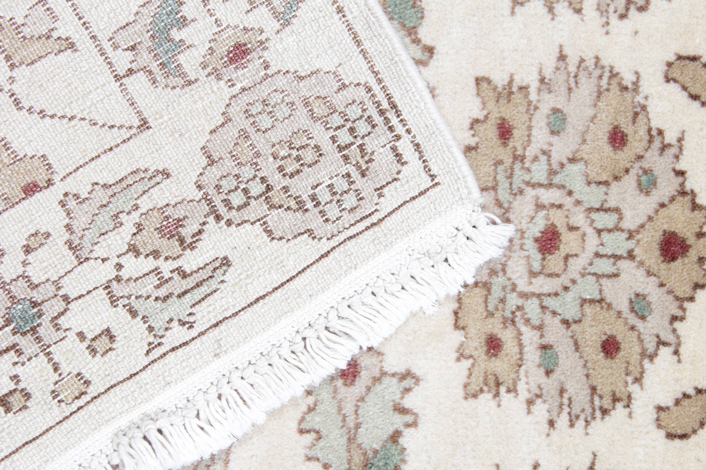 Vintage Beige Runner Rug, Wool Zeigler Carpet Runner 80x185cm