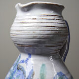 Glazed stoneware pitcher Vallauris 1970s Boris Kasianoff, Albert Thiry, Le Mûrier