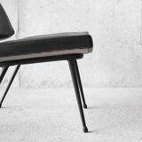 Armchair design vintage 60s black