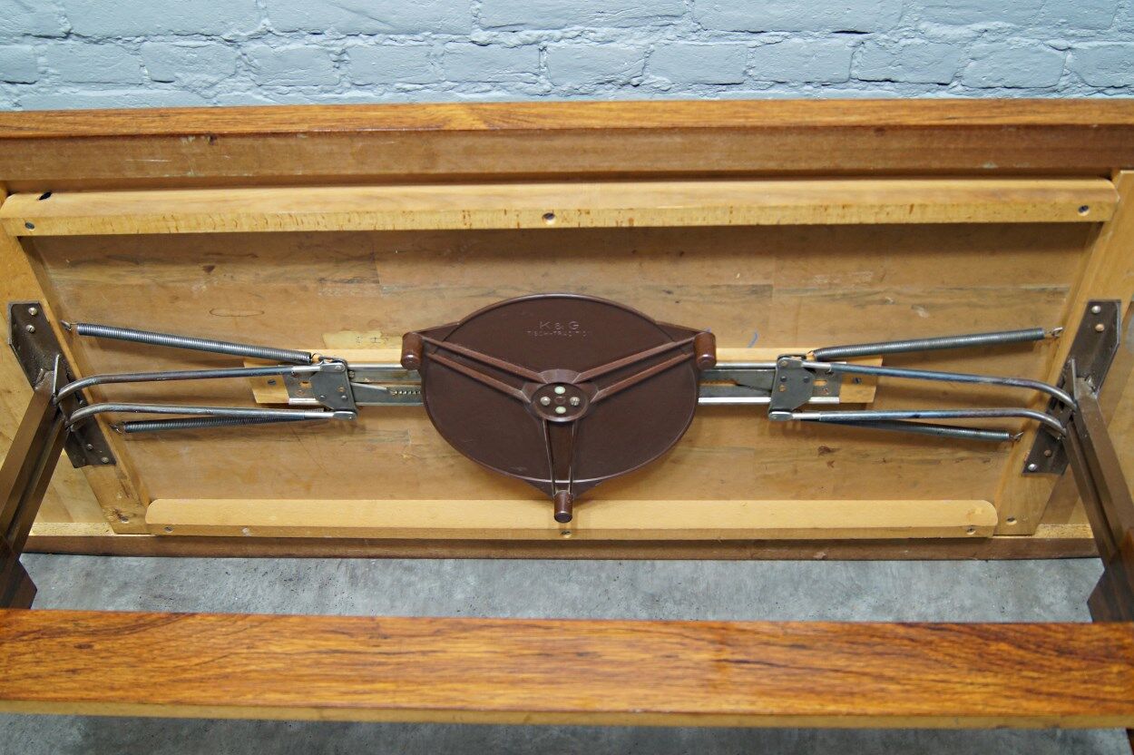 Vintage adjustable rosewood dining or coffee table from K&G, 1960s