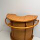 Rattan and bamboo bar and 3 stools from the 60s