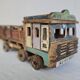 Indian tata truck handmade in polychrome wood