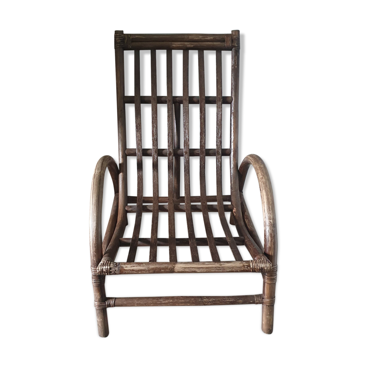 Rattan armchair